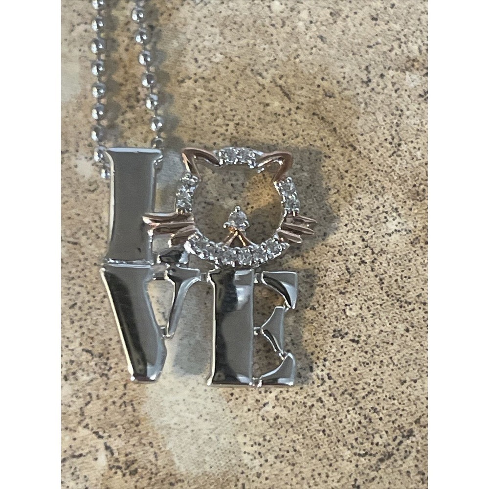 victoria weick Cat Love Sterling Necklace